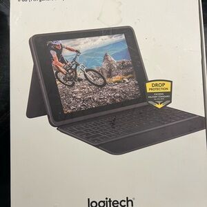Logitech Gray Tablet Keyboard with Protective Case